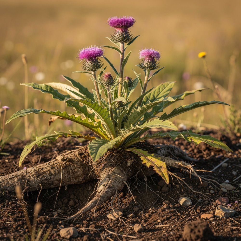 Racine de maral – plante à tige haute et racine