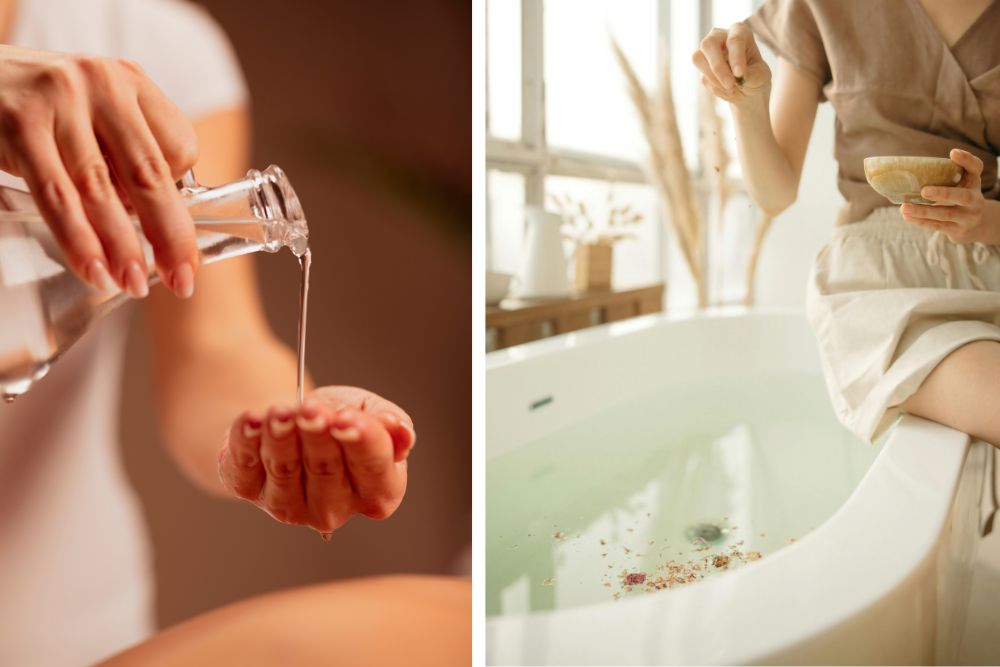 Diffuseur d'arômes avec des huiles essentielles pour une aromathérapie naturelle