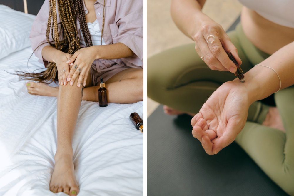 Soin parfumé de la peau avec des huiles naturelles